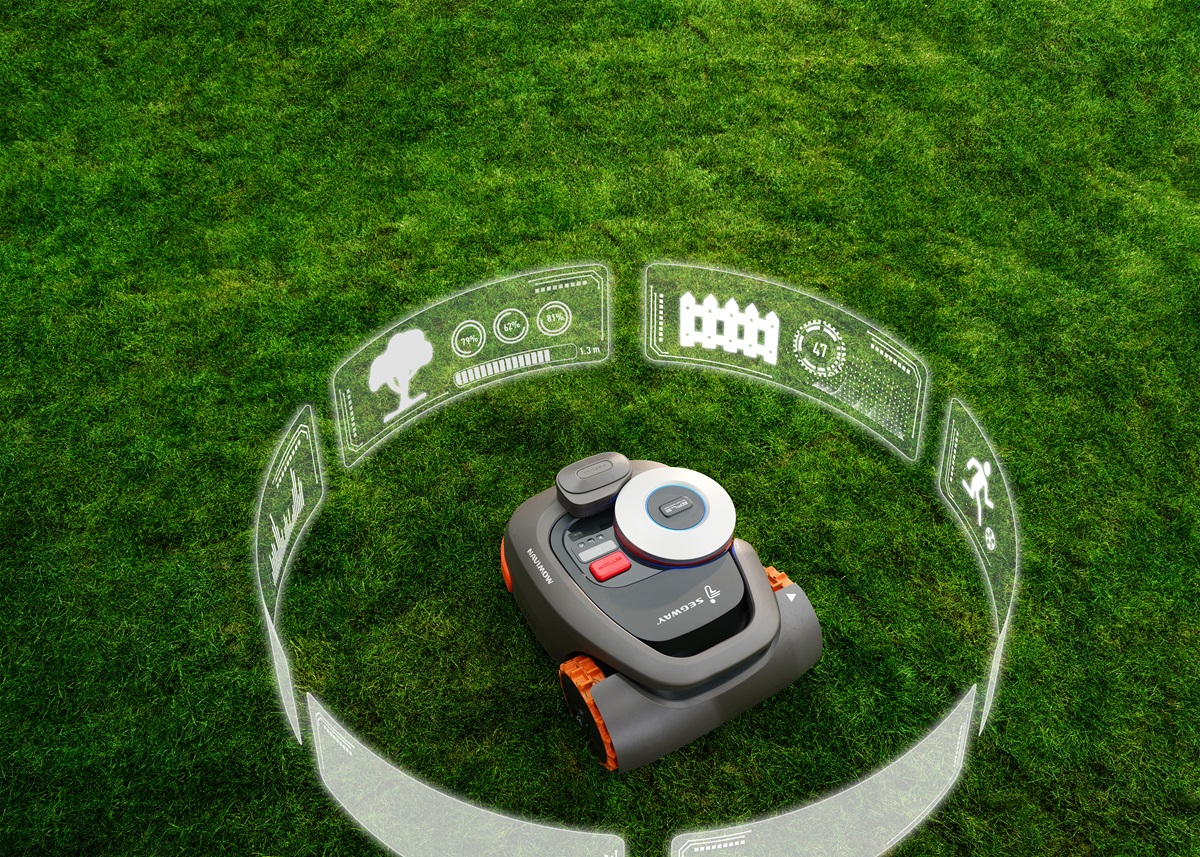 Segway robotfűnyírók - Segway Navimow H3000E VisionFence  Vezeték nélküli Navimow robotfűnyíró 3000 m²-ig, VisionFence kamerás akadál