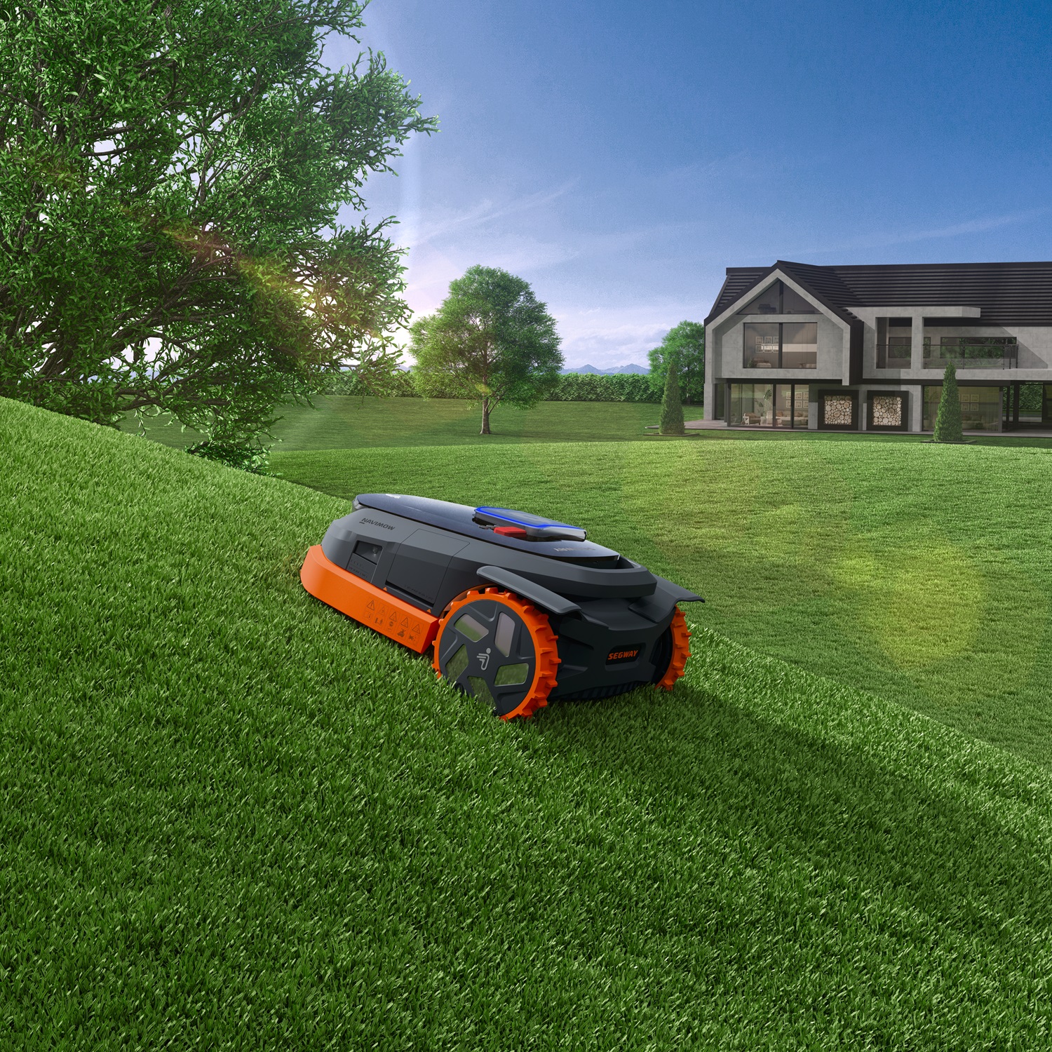 Segway robotfűnyírók - Segway Navimow X315E  Vezeték nélküli Navimow X3 robotfűnyíró 1500 m²-ig, EFLS 3.0 navigációval,