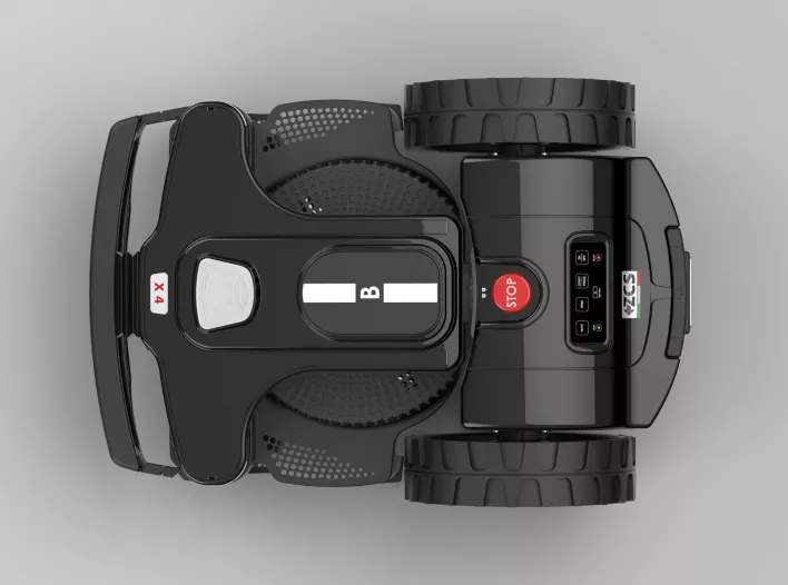 Techline robotfűnyírók - Techline NEXTTECH BX4 Robotfűnyíró AZ ÖNMAGÁT ÁTALAKÍTÓ csuklós robot A B X4 modell ideális azok számára, akiknek egyszerű, megbízható robotra va 