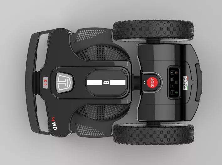 Techline robotfűnyírók - Techline NEXTTECH BX4 4WD Robotfűnyíró Maximális rugalmasság még a legszélsőségesebb lejtőkön is A NEXTTECH B X4 4WD változata optimálisan kezeli az egyenetlen pázsitot, ak 